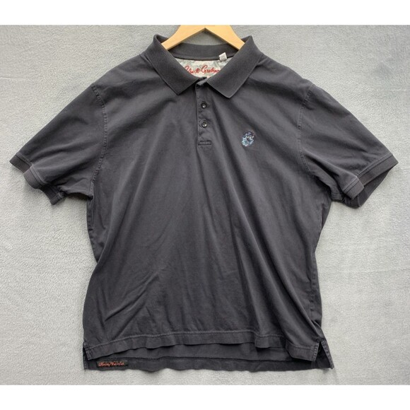 Robert Graham Other - Robert Graham Black Golf Polo Shirt Men's 2XL Skull Embroidered Classic Fit